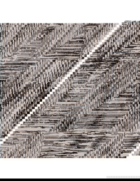 Tappeto Kuza Portrait Grey: design geometrico elegante, tappeto moderno lucido e resistente, perfetto per ambienti raffinati e