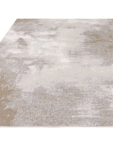Elevate your space with the Stellar ST01 Beige/Natural, a modern luxury rug featuring a lustrous silk look and durable, easy-ca