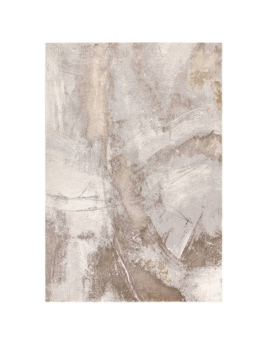 Elevate your space with the Stellar ST02 Beige/Natural, a modern luxury rug featuring a silk look finish and plush, durable syn