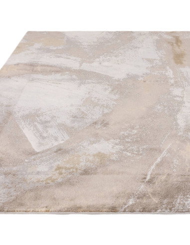 Elevate your space with the Stellar ST02 Beige/Natural, a modern luxury rug featuring a silk look finish and plush, durable syn