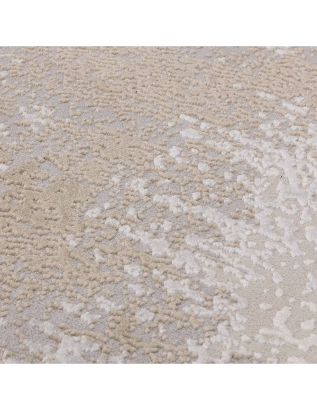Elevate your space with the Stellar ST02 Beige/Natural, a modern luxury rug featuring a silk look finish and plush, durable syn