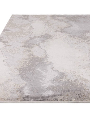 Discover the Stellar ST03 Beige/Natural rug, a modern luxury rug with a plush silk look and abstract design, perfect for stylis