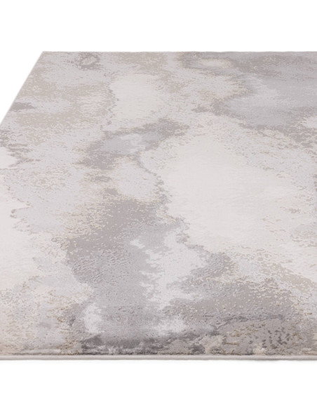 Tappeto moderno elegante Stellar ST03 Beige/Natural, effetto seta lucido, resistente e versatile, perfetto per donare luminosit