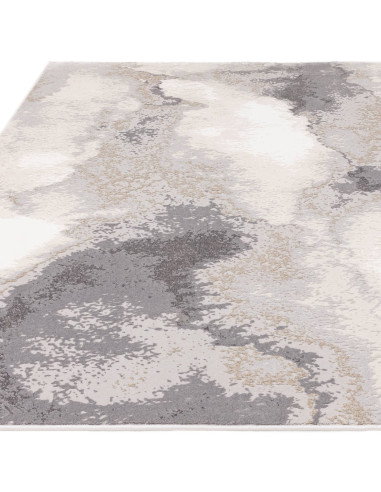 Tappeto moderno elegante Stellar ST03 Beige/Natural, effetto seta lucido, resistente e versatile, perfetto per donare luminosit