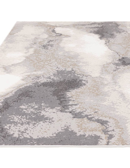 Discover the Stellar ST03 Beige/Natural rug, a modern luxury rug with a plush silk look and abstract design, perfect for stylis