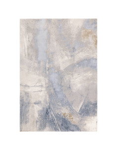 Tappeto Stellar ST06 Blue: design astratto, effetto seta e finitura lucida per ambienti moderni eleganti, resistenti e facili d