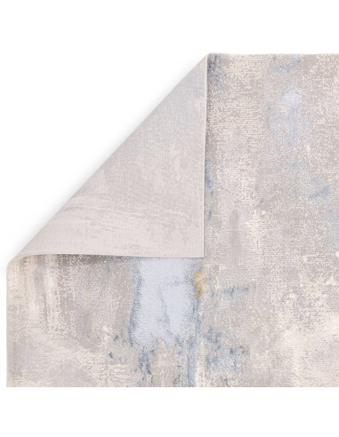 Elevate your space with the Stellar ST06 Blue, a modern luxury rug featuring a silk look finish, durable design, and elegant ab