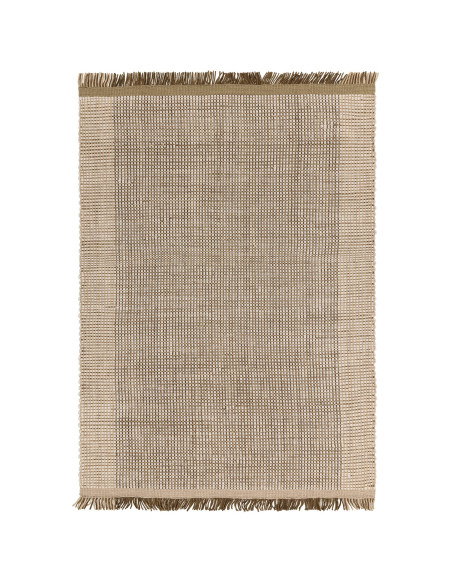 Tappeto Avalon Forest in lana naturale, design sobrio e artigianale, perfetto per un soggiorno elegante con tappeti naturali di