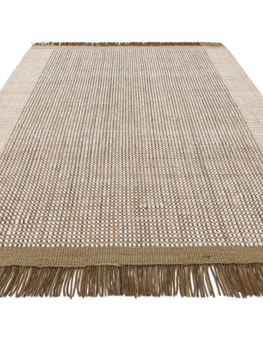 Tappeto Avalon Forest in lana naturale, design sobrio e artigianale, perfetto per un soggiorno elegante con tappeti naturali di