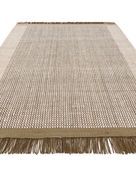 Tappeto Avalon Forest in lana naturale, design sobrio e artigianale, perfetto per un soggiorno elegante con tappeti naturali di