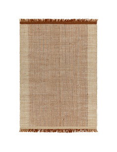 Tappeto Avalon Rust in lana naturale, artigianale e resistente, perfetto per un soggiorno elegante con stile e comfort. Ideale
