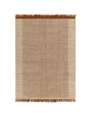 Tappeto Avalon Rust in lana naturale, artigianale e resistente, perfetto per un soggiorno elegante con stile e comfort. Ideale