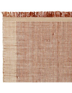 Tappeto Avalon Rust in lana naturale, artigianale e resistente, perfetto per un soggiorno elegante con stile e comfort. Ideale 2