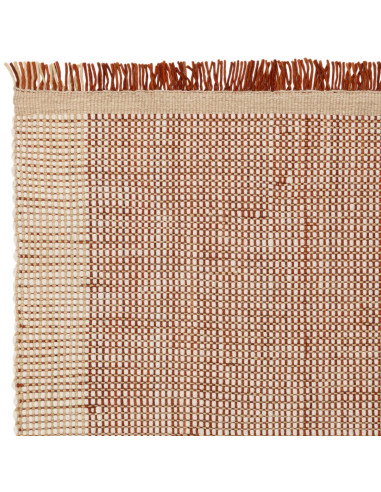 Tappeto Avalon Rust in lana naturale, artigianale e resistente, perfetto per un soggiorno elegante con stile e comfort. Ideale