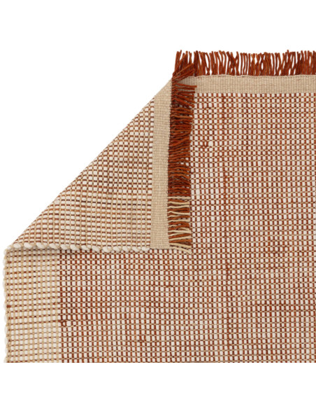 Elevate your space with the Avalon Rust natural fibre rug, featuring handwoven wool in warm rust tones for lasting softness and