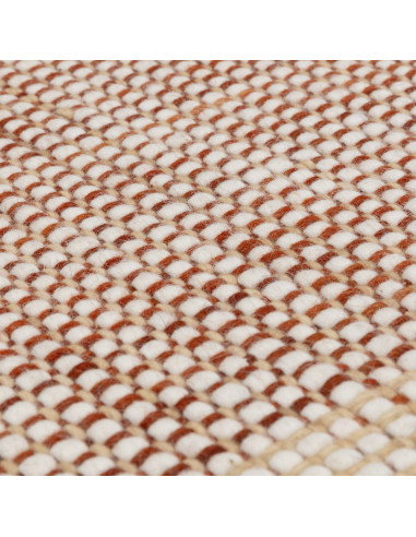 Tappeto Avalon Rust in lana naturale, artigianale e resistente, perfetto per un soggiorno elegante con stile e comfort. Ideale