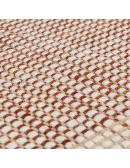Elevate your space with the Avalon Rust natural fibre rug, featuring handwoven wool in warm rust tones for lasting softness and