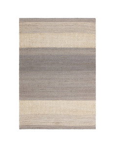 Tappeto Cedar Grey in juta naturale, design geometrico e sostenibile, perfetto per il soggiorno. Eleganza e comfort con fibre n
