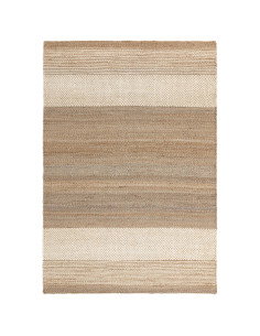Tappeto Cedar Ivory in juta naturale, design artigianale e resistente, perfetto per un soggiorno elegante e moderno con stile e