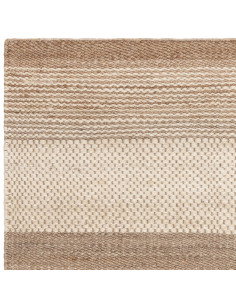 Tappeto Cedar Ivory in juta naturale, design artigianale e resistente, perfetto per un soggiorno elegante e moderno con stile e 2