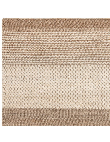 Elevate your space with the Cedar Ivory natural fibre rug, featuring elegant geometric stripes and durable, eco-friendly jute c