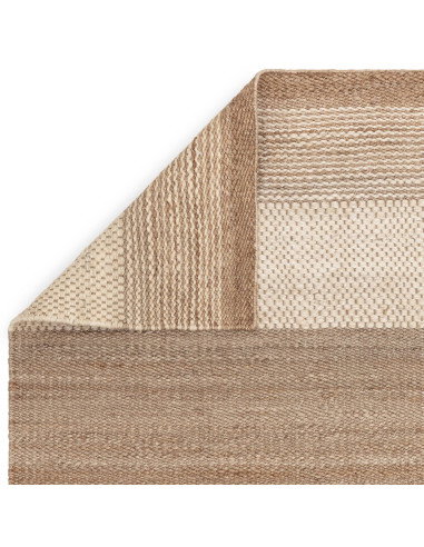 Tappeto Cedar Ivory in juta naturale, design artigianale e resistente, perfetto per un soggiorno elegante e moderno con stile e