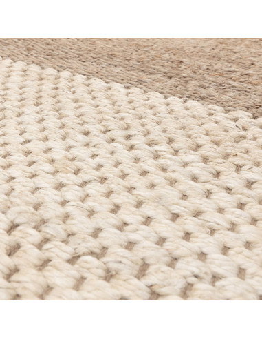 Elevate your space with the Cedar Ivory natural fibre rug, featuring elegant geometric stripes and durable, eco-friendly jute c