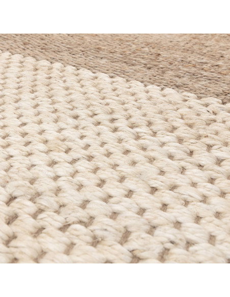 Elevate your space with the Cedar Ivory natural fibre rug, featuring elegant geometric stripes and durable, eco-friendly jute c
