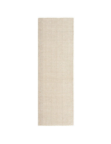 Tappeto Ives Natural in juta e ciniglia, design geometrico e naturale, perfetto per il soggiorno. Resistente, elegante e facile