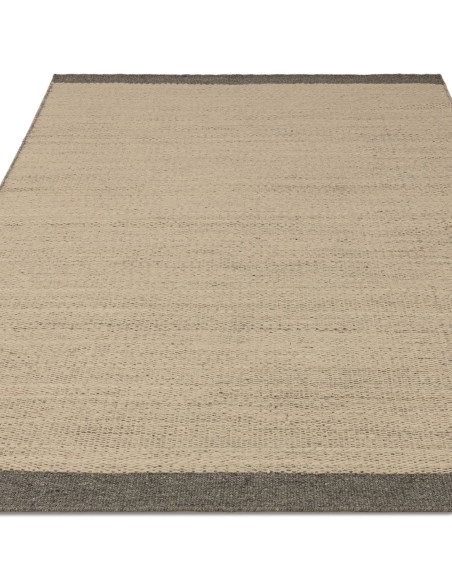 Tappeto Lima Grey in lana naturale, design elegante e sostenibile, perfetto per un soggiorno moderno con tappeti naturali desig