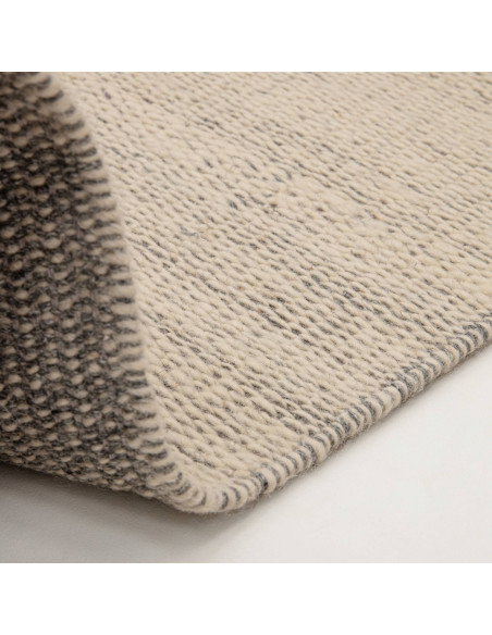 Elegant Lima Grey natural fibre rug, handwoven from 100% wool for warmth, durability, and timeless style—perfect for any modern