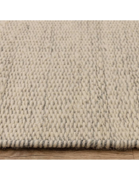 Tappeto Lima Grey in lana naturale, design elegante e sostenibile, perfetto per un soggiorno moderno con tappeti naturali desig
