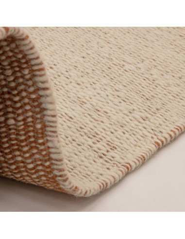 Elevate your space with the Lima Rust natural fibre rug—handwoven wool design featuring warm rust borders for timeless style an