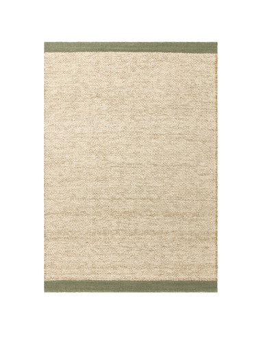 Tappeto Lima Sage in lana naturale, design artigianale e sostenibile, perfetto per un soggiorno elegante e confortevole con sti