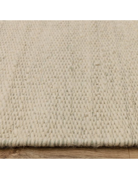 Tappeto Lima Sage in lana naturale, design artigianale e sostenibile, perfetto per un soggiorno elegante e confortevole con sti
