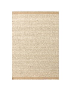 Tappeto Lima Sand in lana naturale, design tinta unita perfetto per un soggiorno elegante e accogliente. Qualità artigianale e