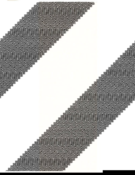 Elevate your space with the Sloan Black natural fibre rug, featuring a timeless geometric design crafted from soft, durable woo