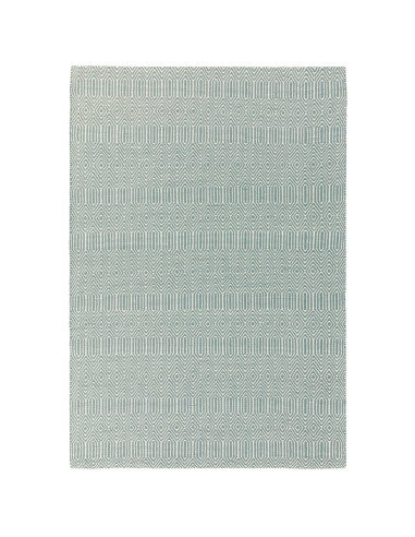 Tappeto naturale in lana e cotone con design geometrico, perfetto per soggiorni moderni. Eleganza e comfort con tappeti fibre n