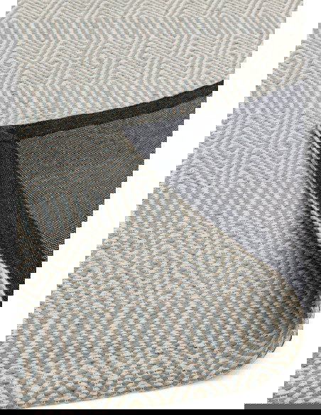 Tappeto naturale in lana e cotone con design geometrico, perfetto per soggiorni moderni. Eleganza e comfort con tappeti fibre n