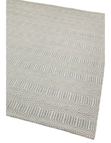 Tappeto naturale in lana e cotone con design geometrico, perfetto per soggiorni moderni. Eleganza e comfort con tappeti fibre n