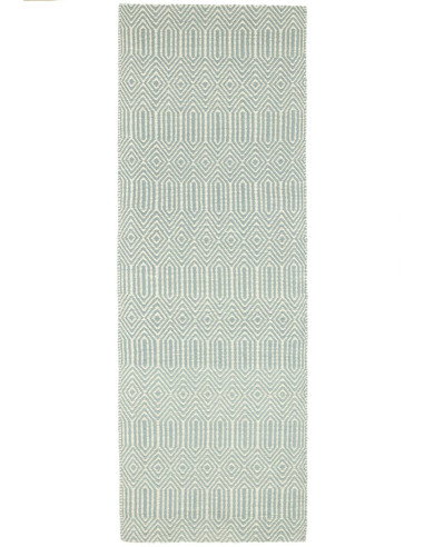 Tappeto naturale in lana e cotone con design geometrico, perfetto per soggiorni moderni. Eleganza e comfort con tappeti fibre n