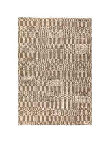 Elevate your home with the Sloan Taupe natural fibre rug, featuring a geometric design in warm taupe tones for timeless style a