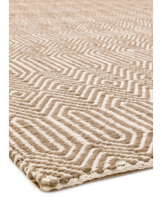 Elevate your home with the Sloan Taupe natural fibre rug, featuring a geometric design in warm taupe tones for timeless style a 2