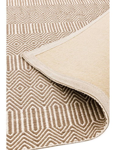 Elevate your home with the Sloan Taupe natural fibre rug, featuring a geometric design in warm taupe tones for timeless style a