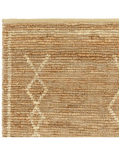 Tappeto Souk Natural & Blonde in juta naturale, design geometrico berbero, ideale per soggiorno, resistente, ecologico e facile 2