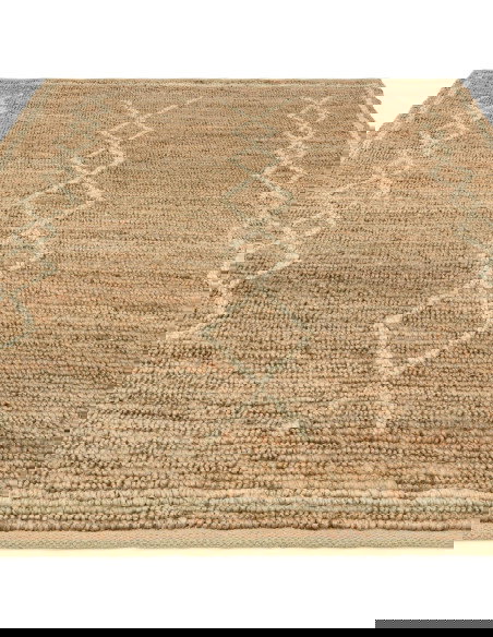 Tappeto Souk Natural & Blonde in juta naturale, design geometrico berbero, ideale per soggiorno, resistente, ecologico e facile