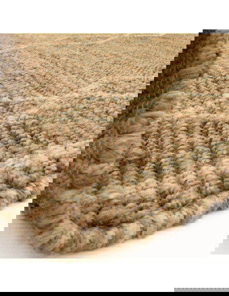 Tappeto Souk Natural & Blonde in juta naturale, design geometrico berbero, ideale per soggiorno, resistente, ecologico e facile