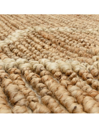 Tappeto Souk Natural & Blonde in juta naturale, design geometrico berbero, ideale per soggiorno, resistente, ecologico e facile