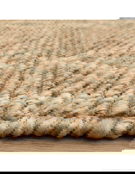 Tappeto Souk Natural & Blonde in juta naturale, design geometrico berbero, ideale per soggiorno, resistente, ecologico e facile