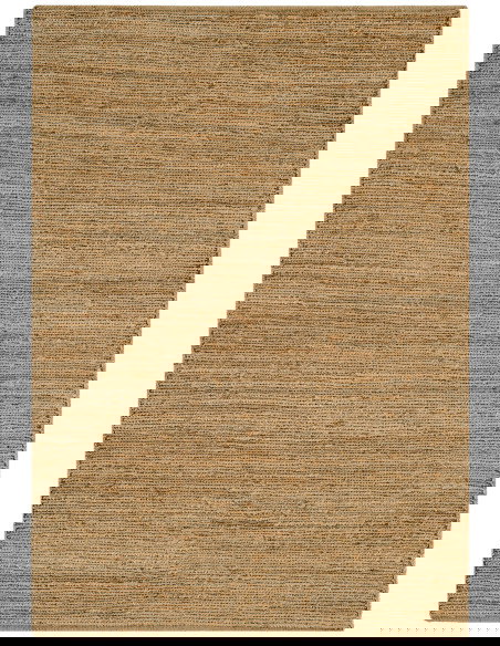 Tappeto Soumak Natural in juta, design tinta unita, resistente e sostenibile, ideale per soggiorni moderni e ambienti naturali.